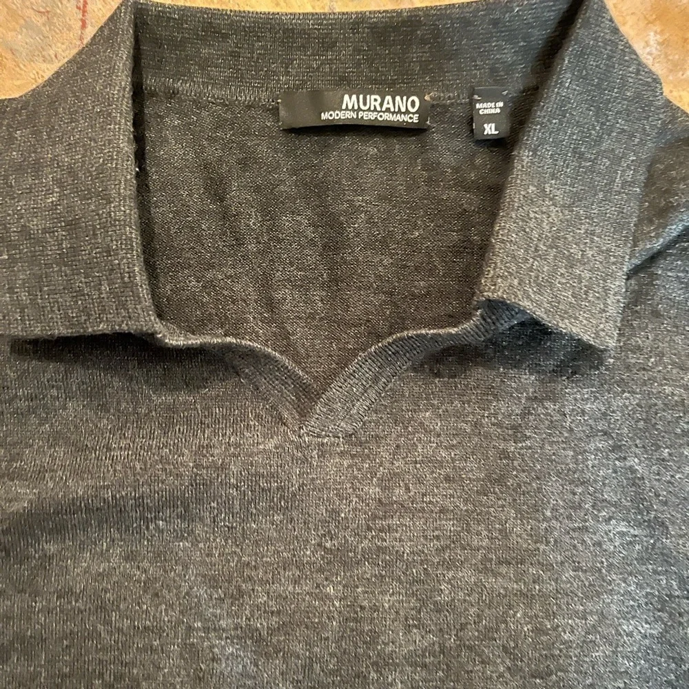 Murano Charcoal Collared Knitwear - Picture 1 of 3